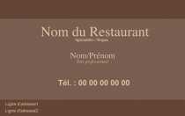 Modèle Carte de visite  Traiteur pour Traiteur, Restauration, Restaurant à personnaliser en ligne avec modèle gratuit