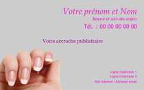 Modèle Carte de visite  onglerie pour beauté, soin, pédicure, manucure, onglerie à personnaliser en ligne avec modèle gratuit