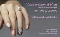 Modèle Carte de visite  onglerie pour beauté, soin, pédicure, manucure, onglerie à personnaliser en ligne avec modèle gratuit