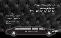 Modèle Carte de visite  taxi pour modèle carte de visite pour chauffeur VTC à personnaliser en ligne avec modèle gratuit