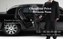 Modèle Carte de visite  taxi pour VTC, véhicule de tourisme avec chauffeur, chauffeur privé à personnaliser en ligne avec modèle gratuit