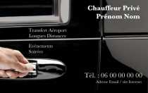 Modèle Carte de visite  taxi pour VTC, véhicule de tourisme avec chauffeur, chauffeur privé à personnaliser en ligne avec modèle gratuit