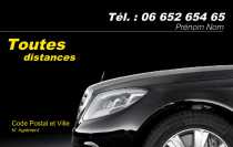 Modèle Carte de visite  taxi pour taxi, VSL, course à personnaliser en ligne avec modèle gratuit