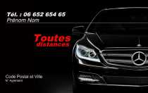 Modèle Carte de visite  taxi pour taxi, VSL, course à personnaliser en ligne avec modèle gratuit