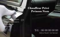 Modèle Carte de visite  taxi pour VTC, véhicule de tourisme avec chauffeur, chauffeur privé à personnaliser en ligne avec modèle gratuit