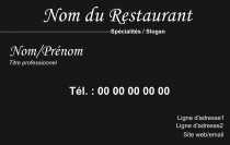 Modèle Carte de visite  Traiteur pour Restauration, Traiteur, Service Traiteur à personnaliser en ligne avec modèle gratuit