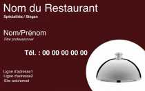 Modèle Carte de visite  Traiteur pour Traiteur, Restauration, Service Traiteur à personnaliser en ligne avec modèle gratuit