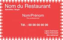 Modèle Carte de visite  Traiteur pour Charcutier-Traiteur, Restauration à personnaliser en ligne avec modèle gratuit