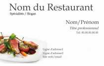 Modèle Carte de visite  Traiteur pour Restauration, Traiteur à personnaliser en ligne avec modèle gratuit