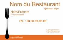 Modèle Carte de visite  Traiteur pour Profession Traiteur, Service Traiteur à personnaliser en ligne avec modèle gratuit