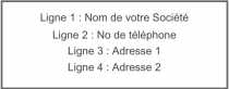 Modèle tampon encreur  tampon pour Le tampon encreur Trodat Printy 4912 convient parfaitement pour un usage classique. à personnaliser en ligne avec modèle gratuit