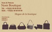 Modèle Carte de visite  vêtement pour vêtement mode féminine à personnaliser en ligne avec modèle gratuit