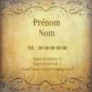 Modèle carte de visite carrée  vintage pour vintage, rétro, old, année 50 à personnaliser en ligne avec modèle gratuit