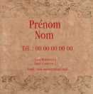 Modèle carte de visite carrée  vintage pour vintage, rétro, old, année 50 à personnaliser en ligne avec modèle gratuit