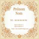 Modèle carte de visite carrée  vintage pour vintage, rétro, old, année 50 à personnaliser en ligne avec modèle gratuit