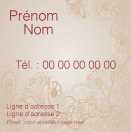 Modèle carte de visite carrée  vintage pour vintage, old, année 50 à personnaliser en ligne avec modèle gratuit