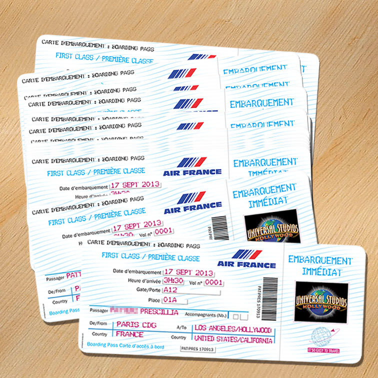 Creer Un Billet Davion Factice Gratuit Billet D Avion Factice Air France