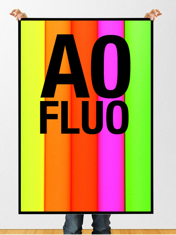 Affiche boutique 29.7 * 42 Soirée fluo - Fluo pas cher