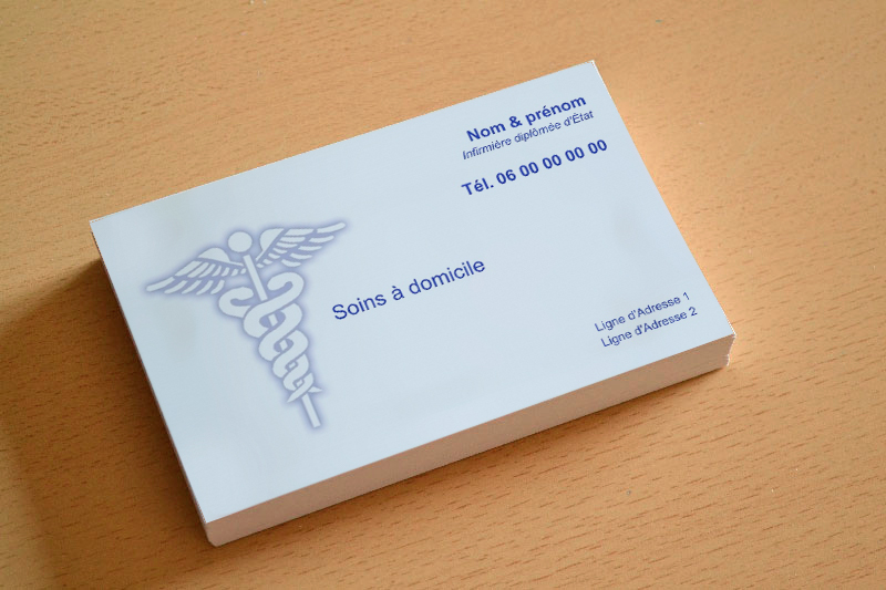 exemple de carte de visite infirmière libérale modèle gratuit d'imprime-boutique